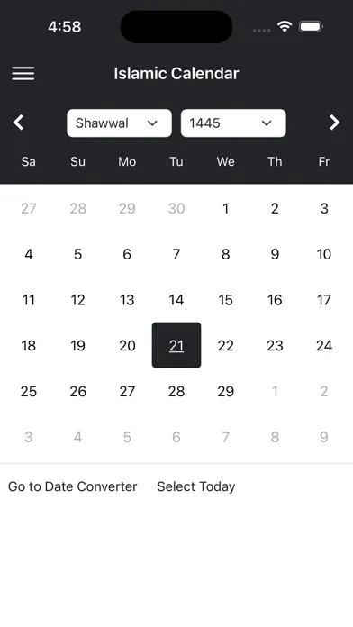 Ảnh chụp màn hình của Afghan Calendar