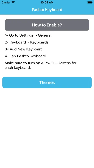 Pashto Keyboard Ekran Görüntüleri