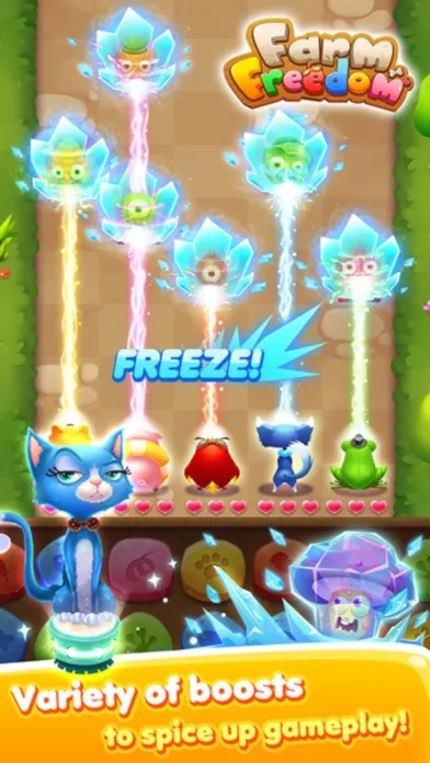 Farm Battle Mania - fun match-3 splash puzzle game Screenshots