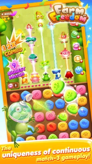 Farm Battle Mania - fun match-3 splash puzzle game Screenshots