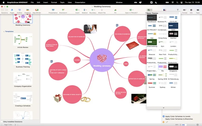 Zrzuty ekranu GraphicDraw MINDMAP - for mind