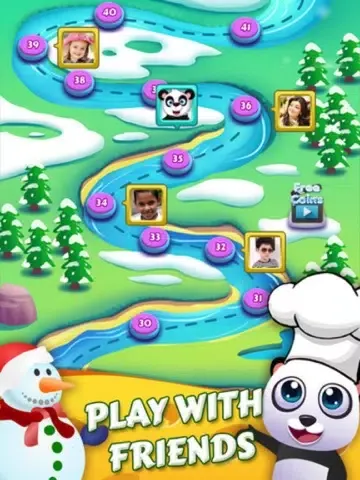 Captures d'écran de Panda's Cookie Mania - 3 match sweet crush game iPad 