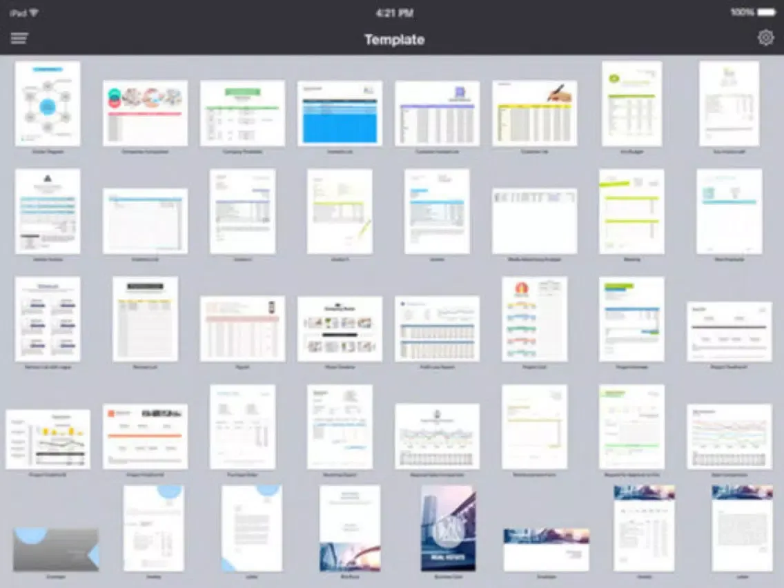 Capturas de pantalla de Office Documents Suite iPad 