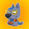 Dog from Ancient Egypt Stickers Dog from Ancient Egypt Stickers