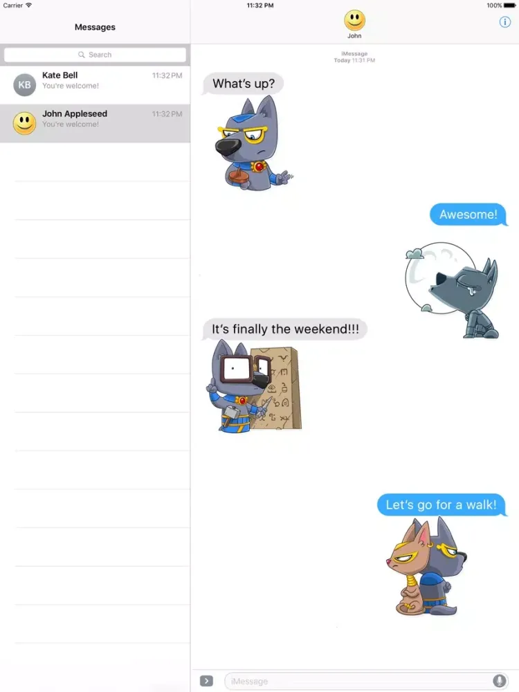 Capturas de pantalla de Dog from Ancient Egypt Stickers iPad 