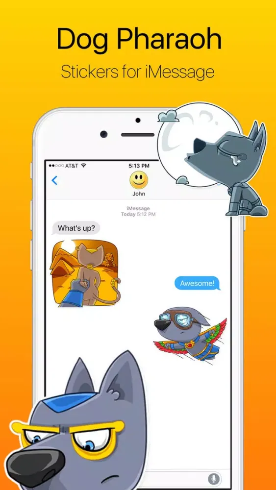 Capturas de pantalla de Dog from Ancient Egypt Stickers