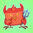 Angry Sparrow and Happy Bird Stickers