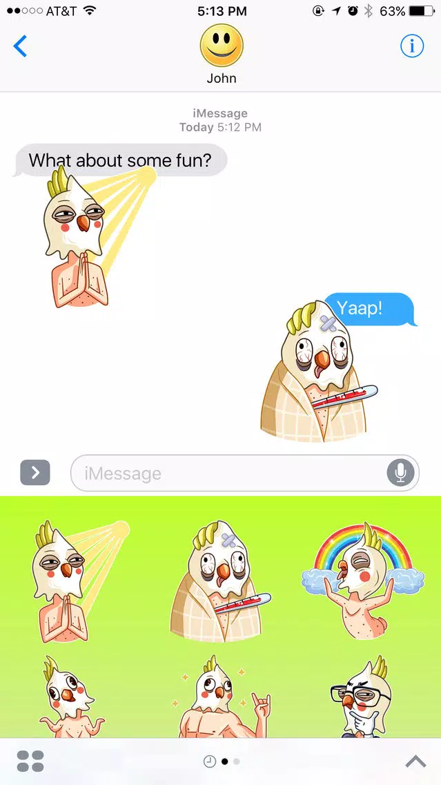تصاویر Strange and Funny Parrot Stickers