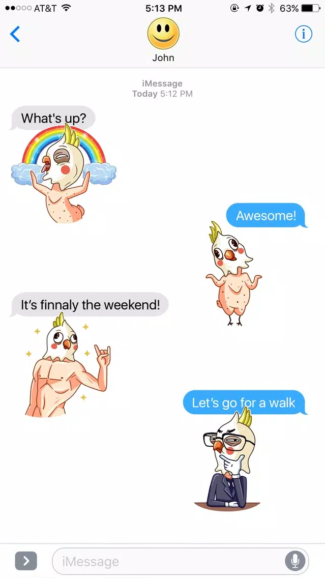 تصاویر Strange and Funny Parrot Stickers