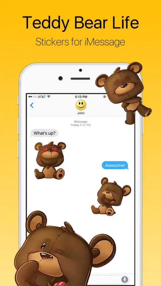تصاویر Teddy Bear Life Stickers