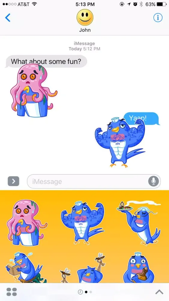 تصاویر Bird Sailor Stickers
