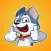 Cheerful Friendly Dog Stickers