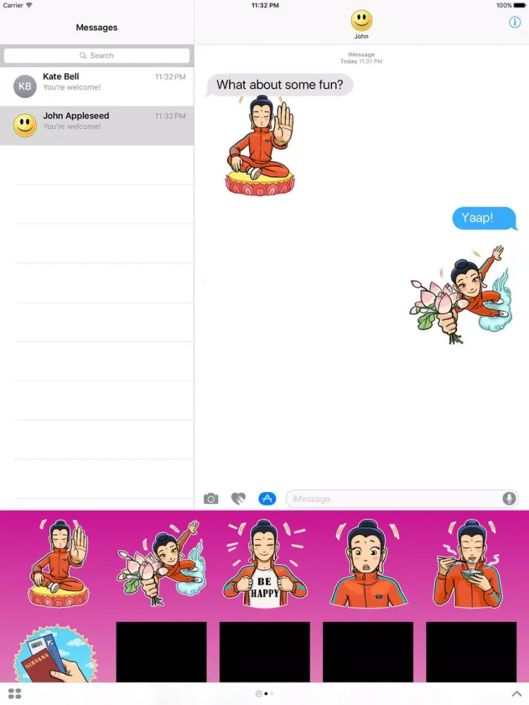 Modern Buddha Lifestyle Stickers iPad  স্ক্রিনশট
