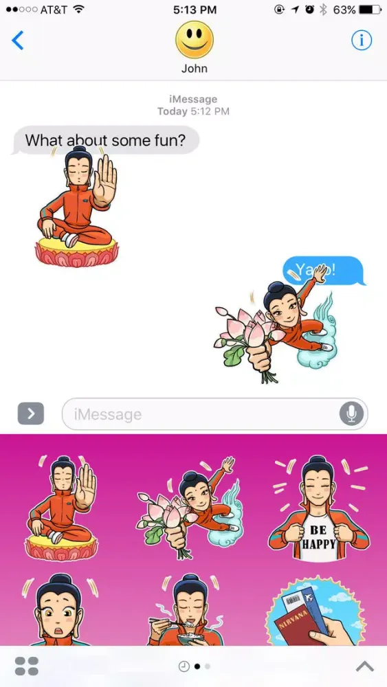Modern Buddha Lifestyle Stickers স্ক্রিনশট