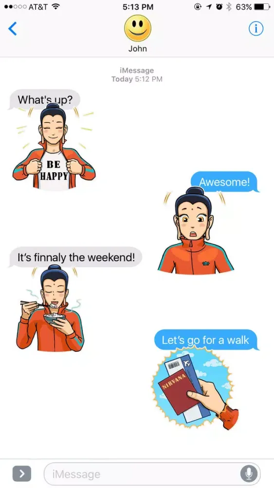 Modern Buddha Lifestyle Stickers স্ক্রিনশট