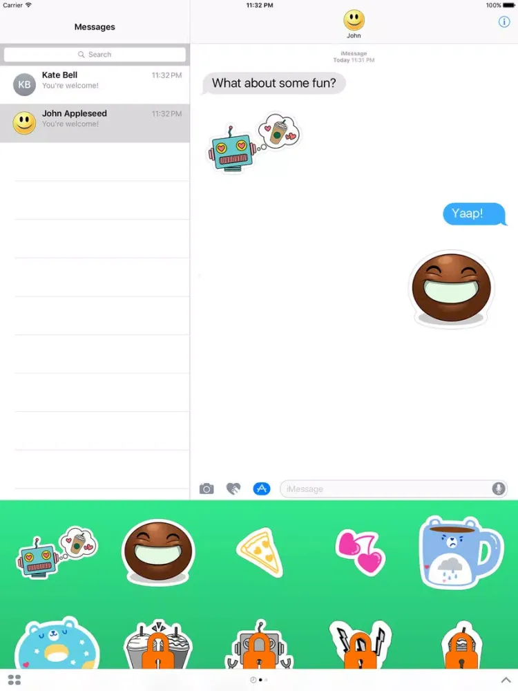 For Coffee Lovers Stickers iPad  Screenshots