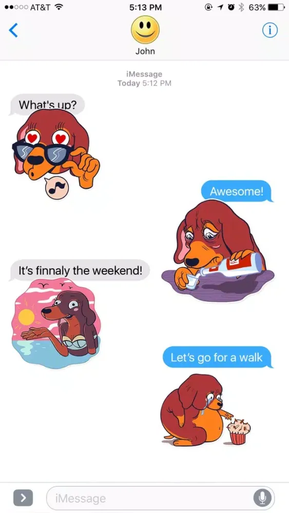Screenshot di Funny Dachshund Stickers