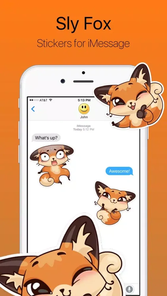 Ảnh chụp màn hình của Sly Fox Stickers