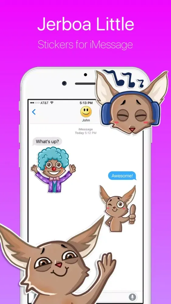 Tangkapan layar Little and Funny Jerboa Stickers