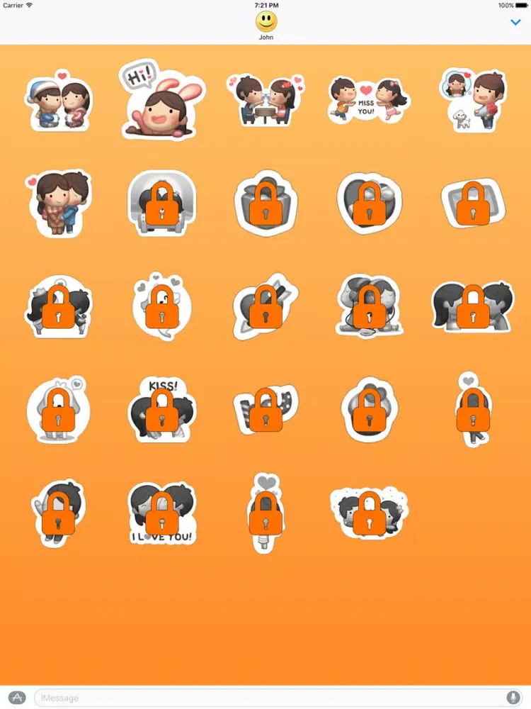 Captures d'écran de Girl Lolo with Boyfriend Stickers iPad 