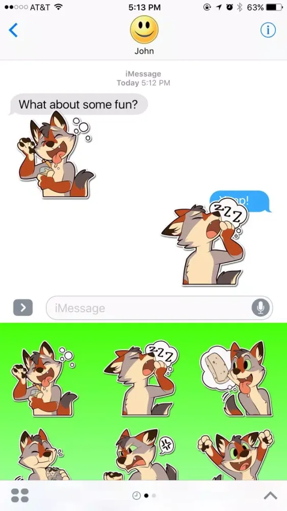 Brown Malamute Stickers应用截图
