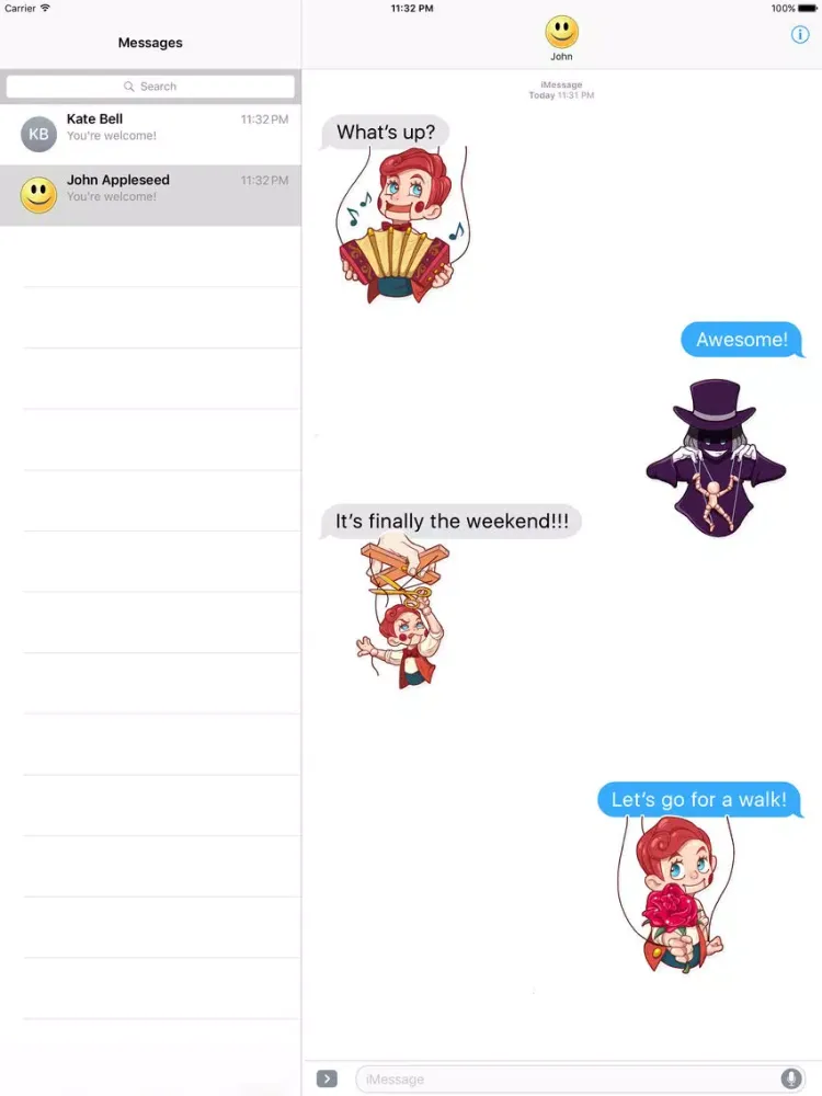 Puppets Dolls Life Stickers iPad 應用截圖