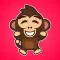 Little Funny Monkey Stickers