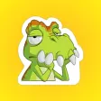 Little Monster Plays Tennis Stickers Little Monster Plays Tennis Stickers