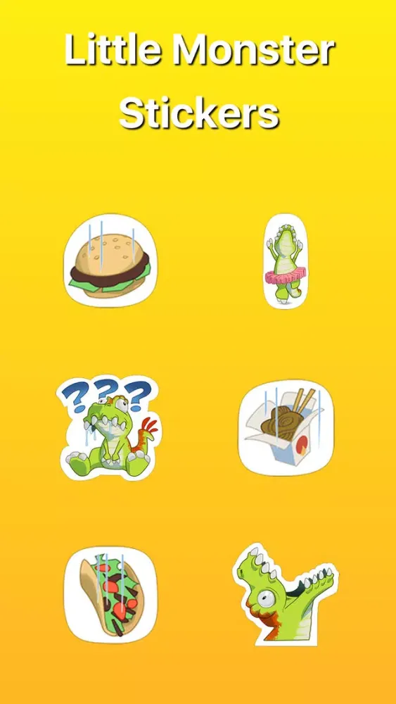 Zrzuty ekranu Little Monster Plays Tennis Stickers