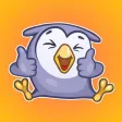 Little Funny Owlet Stickers