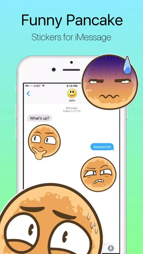 Скриншоты Funny Pancake Stickers