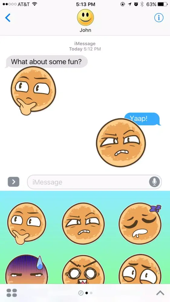 Скриншоты Funny Pancake Stickers
