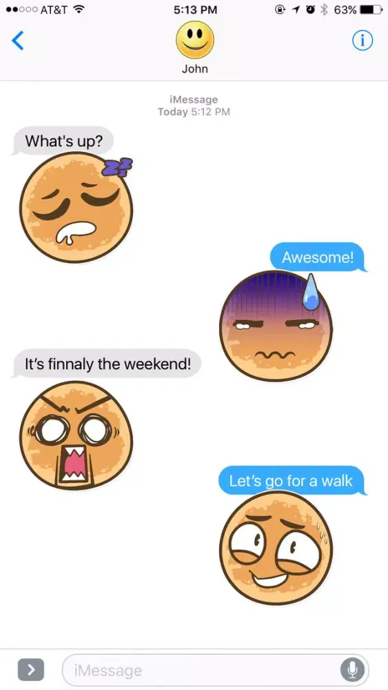 Скриншоты Funny Pancake Stickers