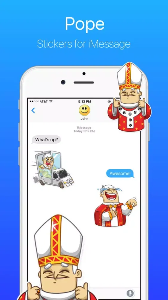 Capturas de pantalla de The Pope from Rome Stickers