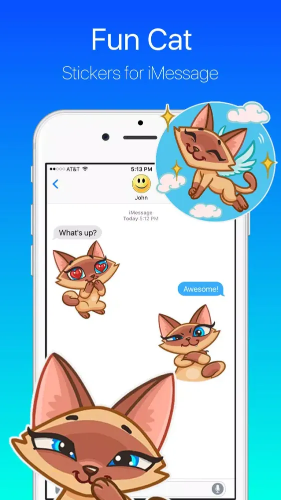 Скриншоты Cat Wants to Have Fun Stickers