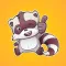 Raccoon Wants to Have Fun Stickers
