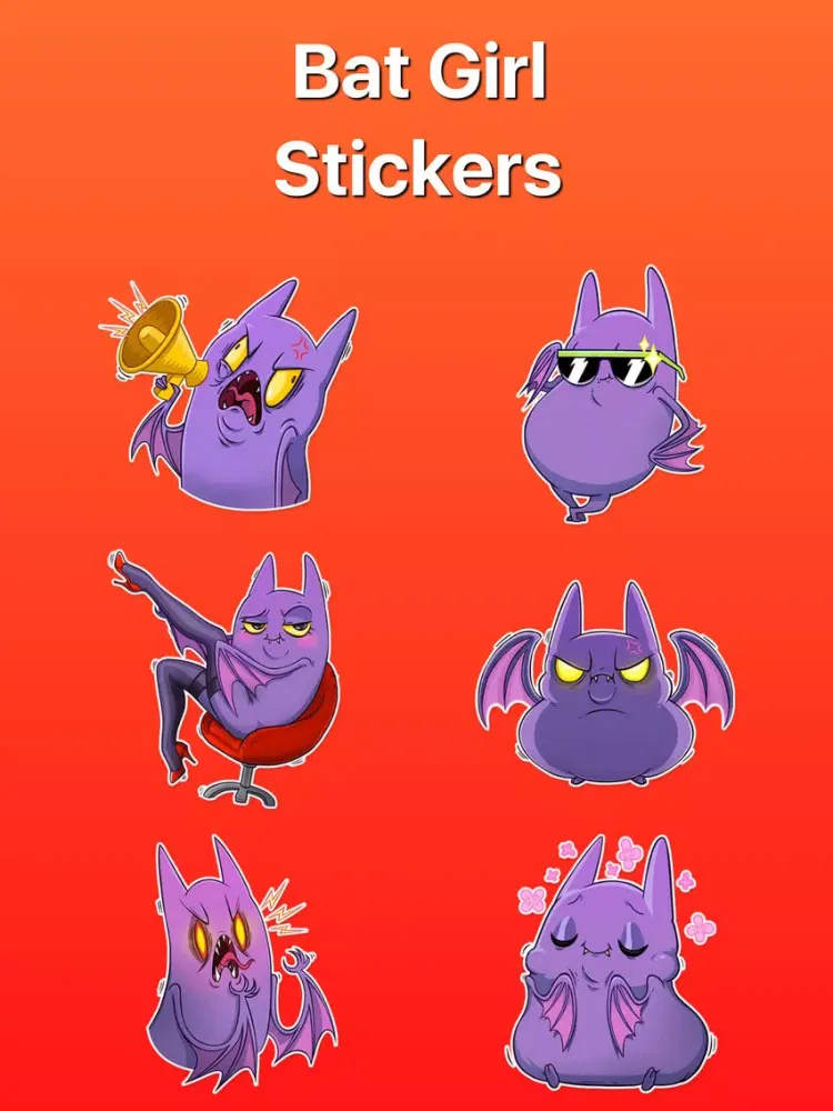 Rules of Bat Girl Stickers iPad  스크린샷