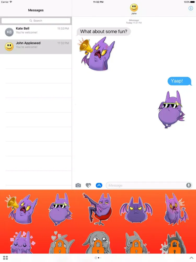 Rules of Bat Girl Stickers iPad  스크린샷