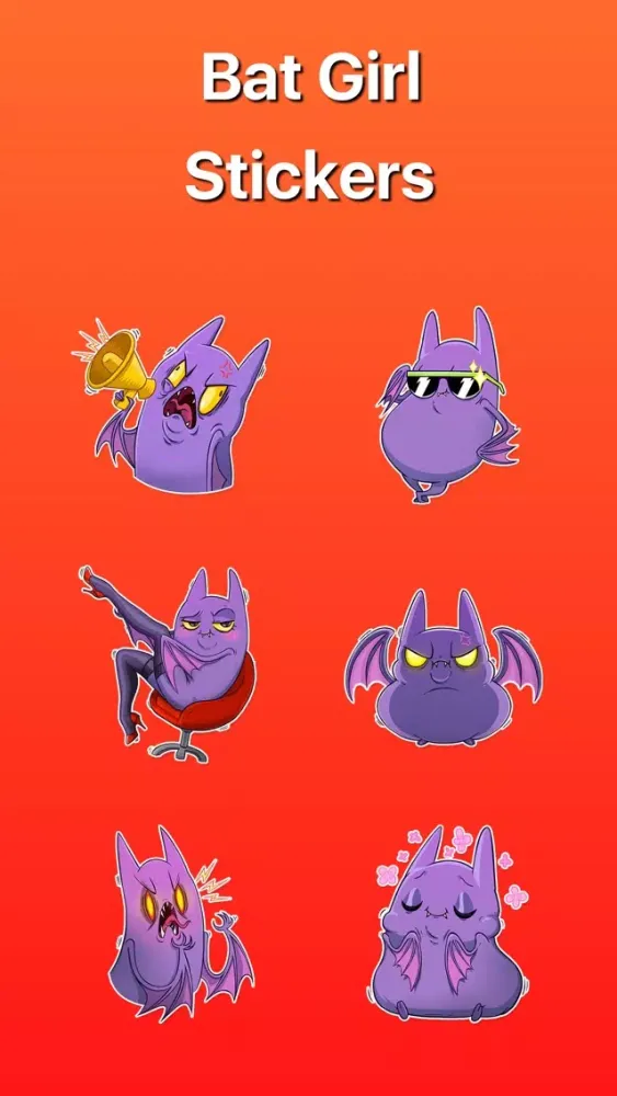 Rules of Bat Girl Stickers 스크린샷