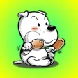 White Dog Adventures Stickers White Dog Adventures Stickers