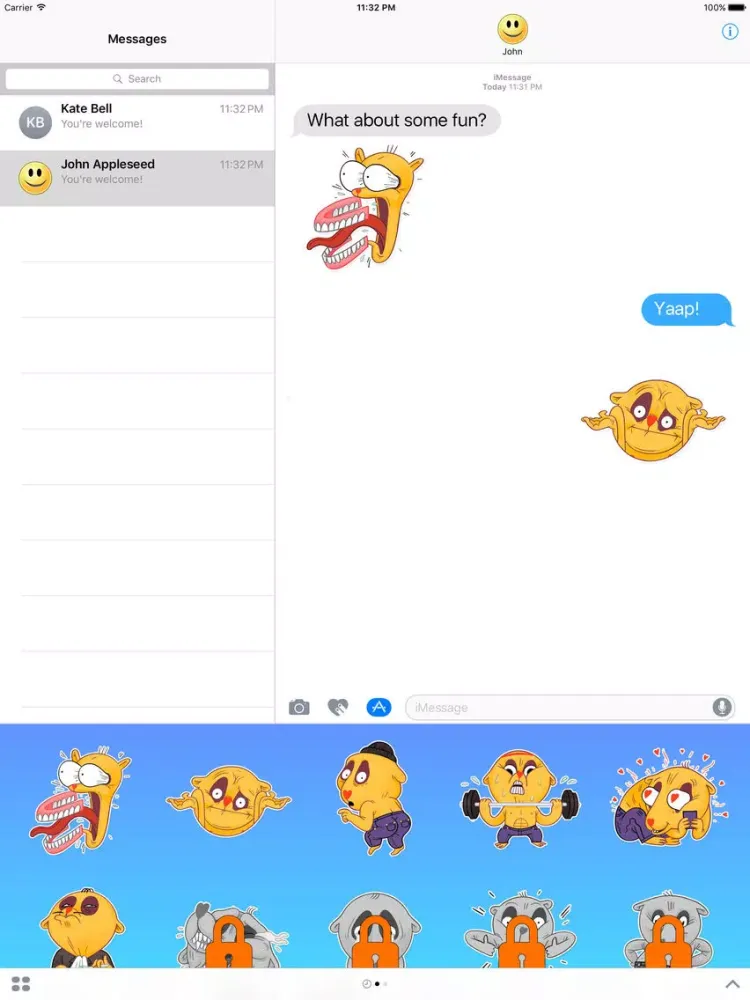 Скриншоты Friendly Rat Stickers iPad 