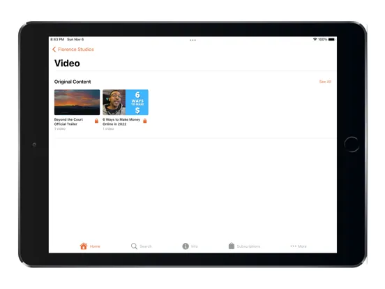 Florence Studios iPad  Ekran Görüntüleri