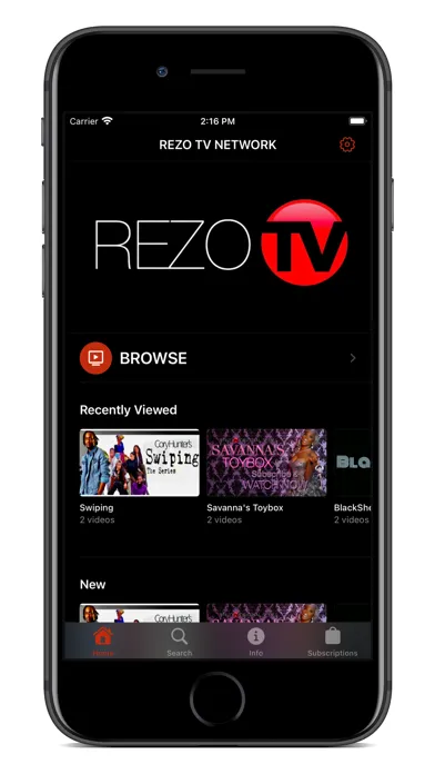 Zrzuty ekranu REZO TV NETWORK