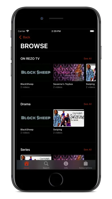 Zrzuty ekranu REZO TV NETWORK