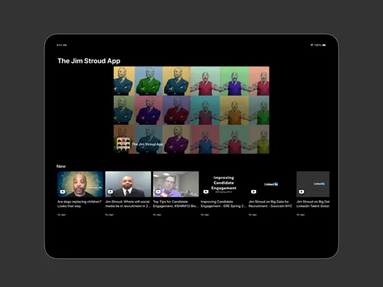 Ảnh chụp màn hình của The Jim Stroud App iPad 