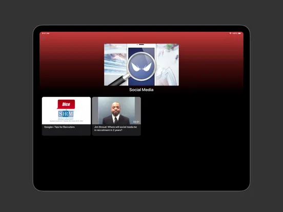 Ảnh chụp màn hình của The Jim Stroud App iPad 