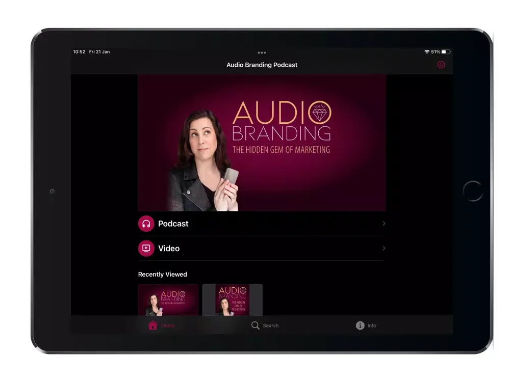 Audio Branding Podcast iPad 應用截圖