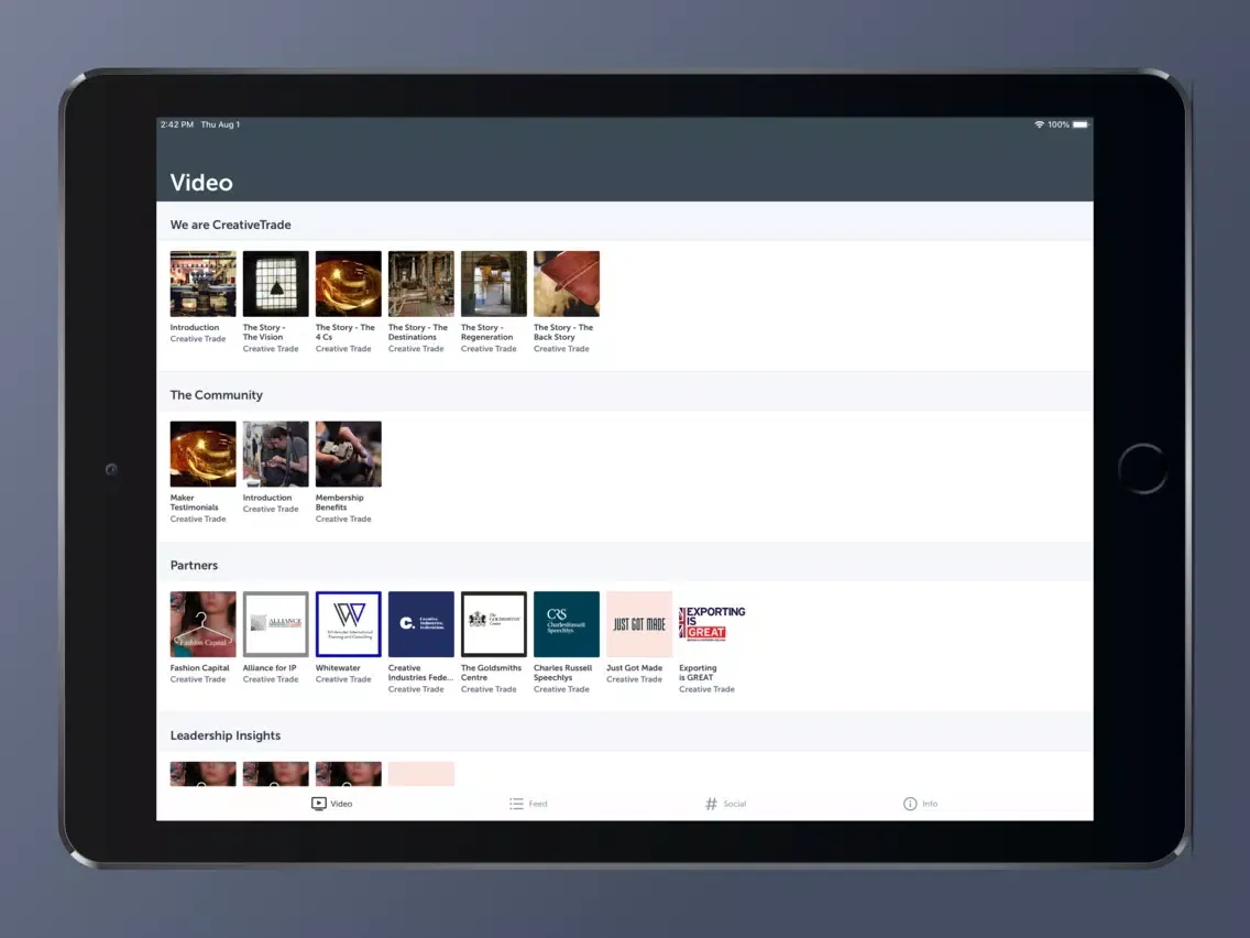 CreativeTrade iPad  Screenshots