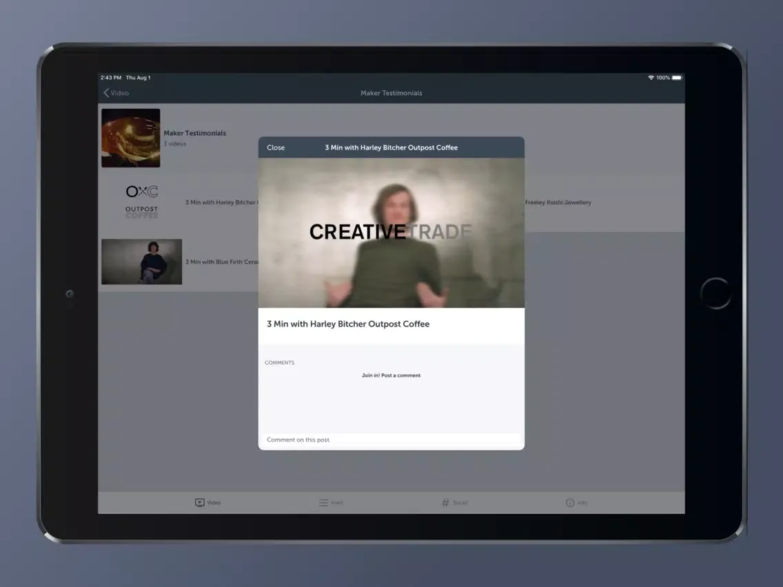 CreativeTrade iPad  Screenshots