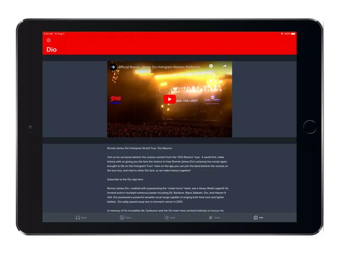 Dio app iPad 应用截图